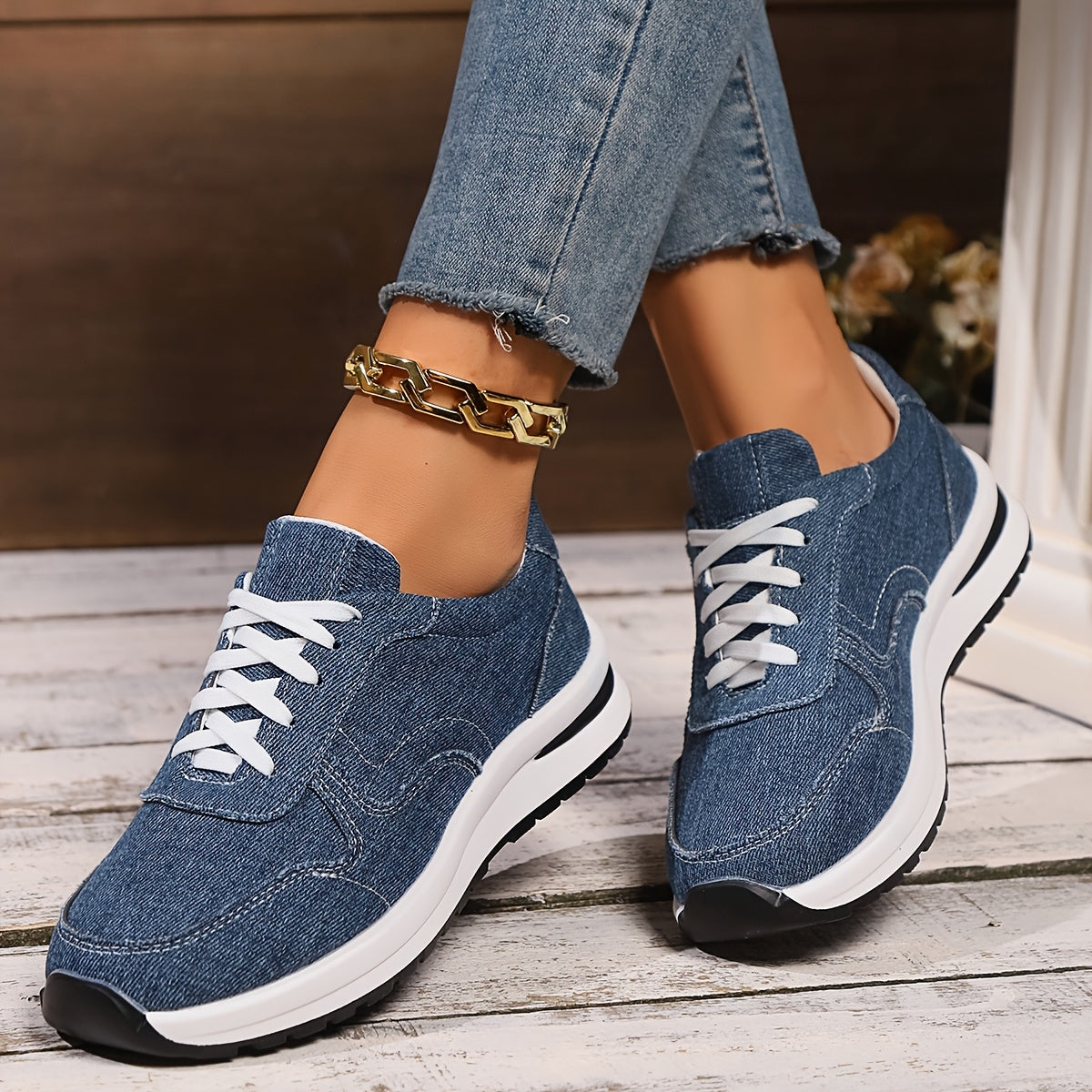 Emma™ | Orthopaedic Denim Sneakers