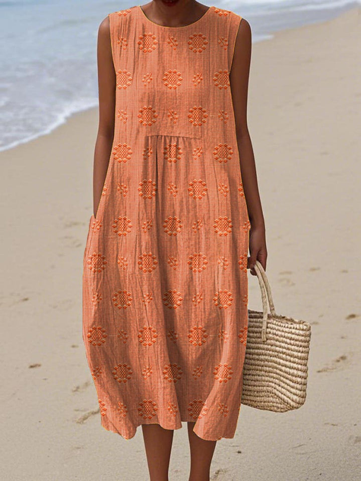 Vibeke™ | Elegant Sleeveless Dress with Functional Pockets