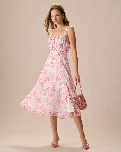 Riha™ | Floral Halter Midi Dress
