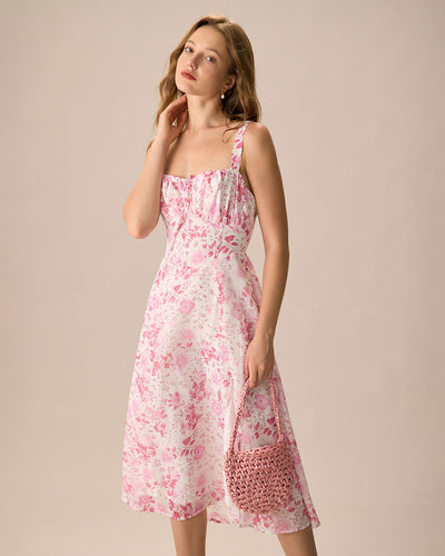 Riha™ | Floral Halter Midi Dress