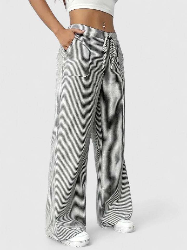 Dominique™ | Comfortable Wide Trousers with Elegant Details