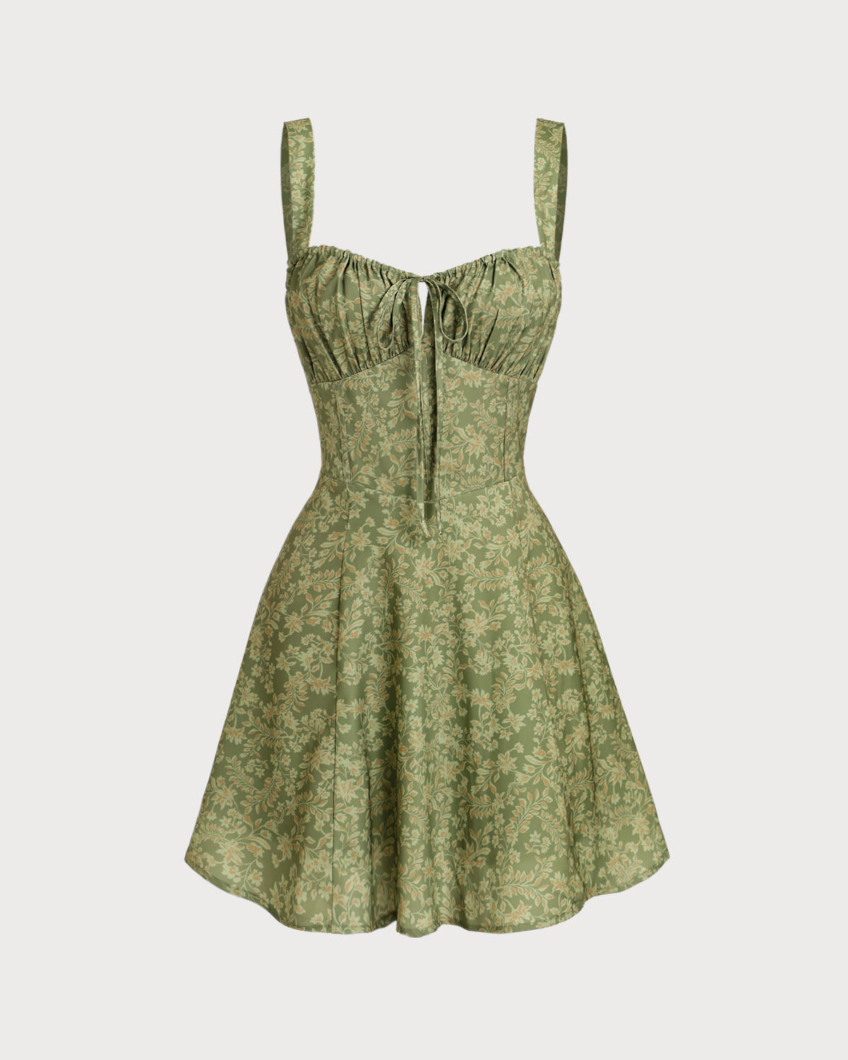 Riha™ | Floral Ruched Slip Mini Dress