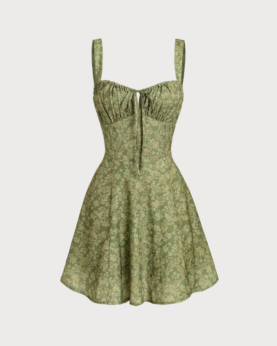 Riha™ | Floral Ruched Slip Mini Dress