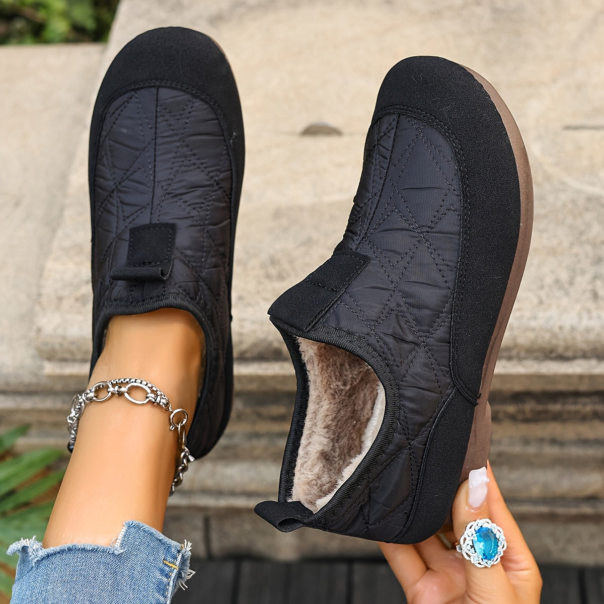 Amy™ | Comfortable Slip-On Winter Shoes with Warm Fleece Lining