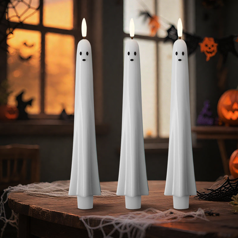 Ghosty™ | Remote-Controlled Ghost Candle with 3D Flaming Wick