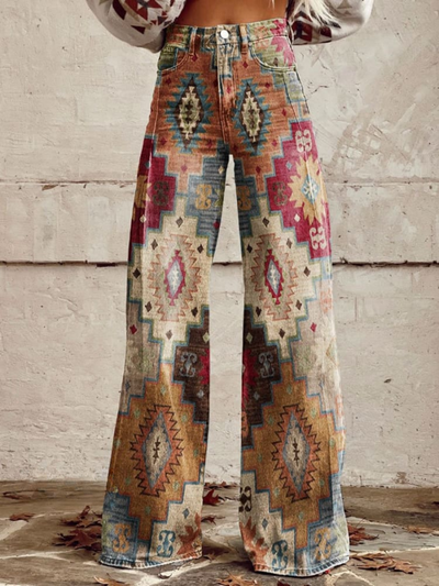 LÉA | Elegant in Modern Retro Chevron Pants