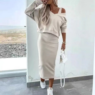 Edith™ | Elegant & Comfortable Top & Dress Set