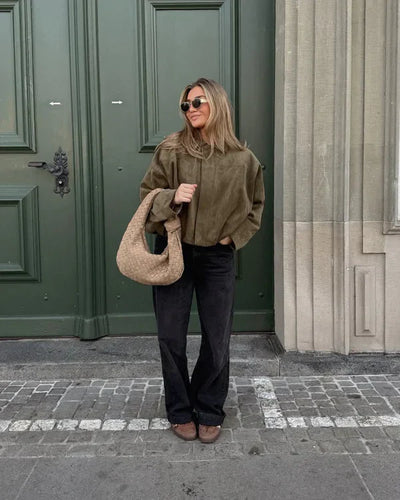 Lumière™ | Faux Suède Bomberjacket