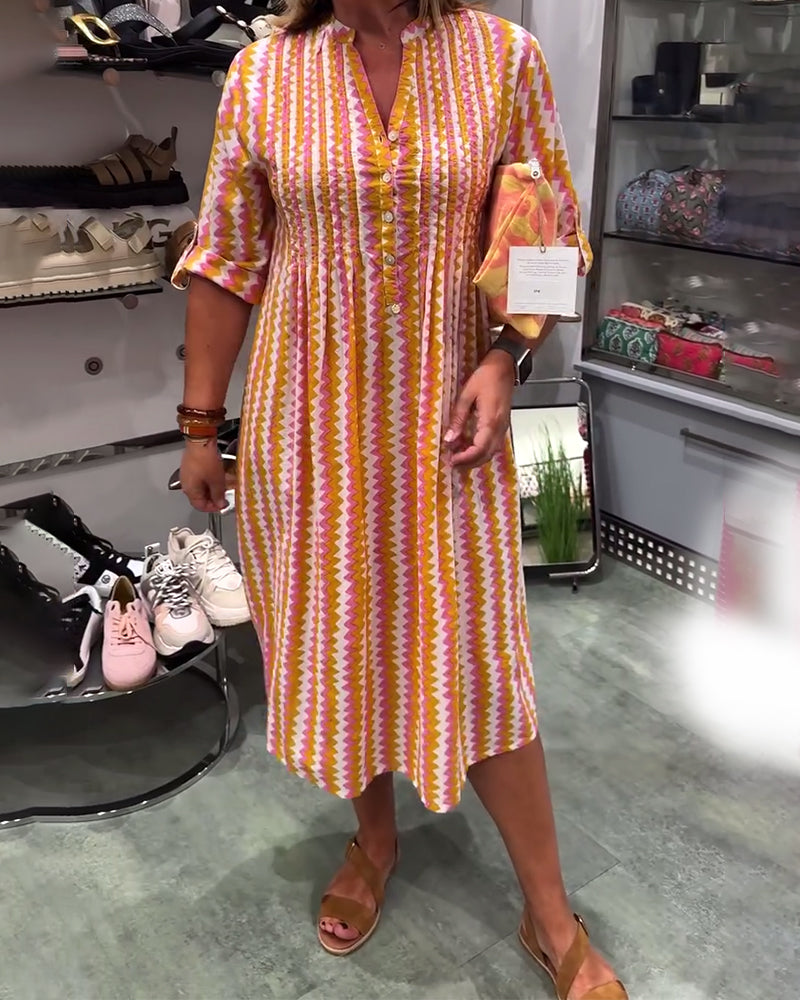 Keya™ | Dress with Wavy Pattern
