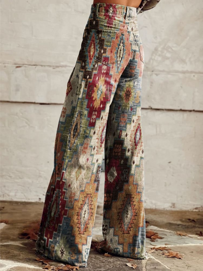 LÉA | Elegant in Modern Retro Chevron Pants