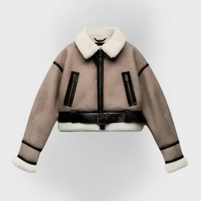 Bellini | Versatile Khaki Leather Jacket