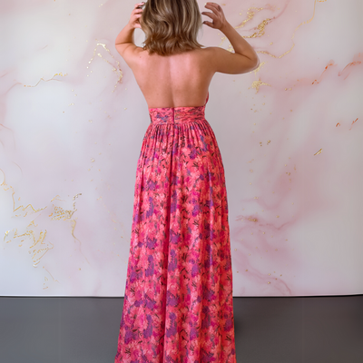 Vera™ | Elegant Dress with Floral Print