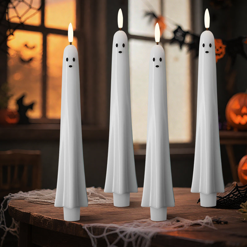 Ghosty™ | Remote-Controlled Ghost Candle with 3D Flaming Wick