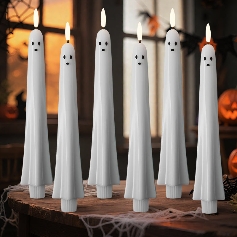 Ghosty™ | Remote-Controlled Ghost Candle with 3D Flaming Wick