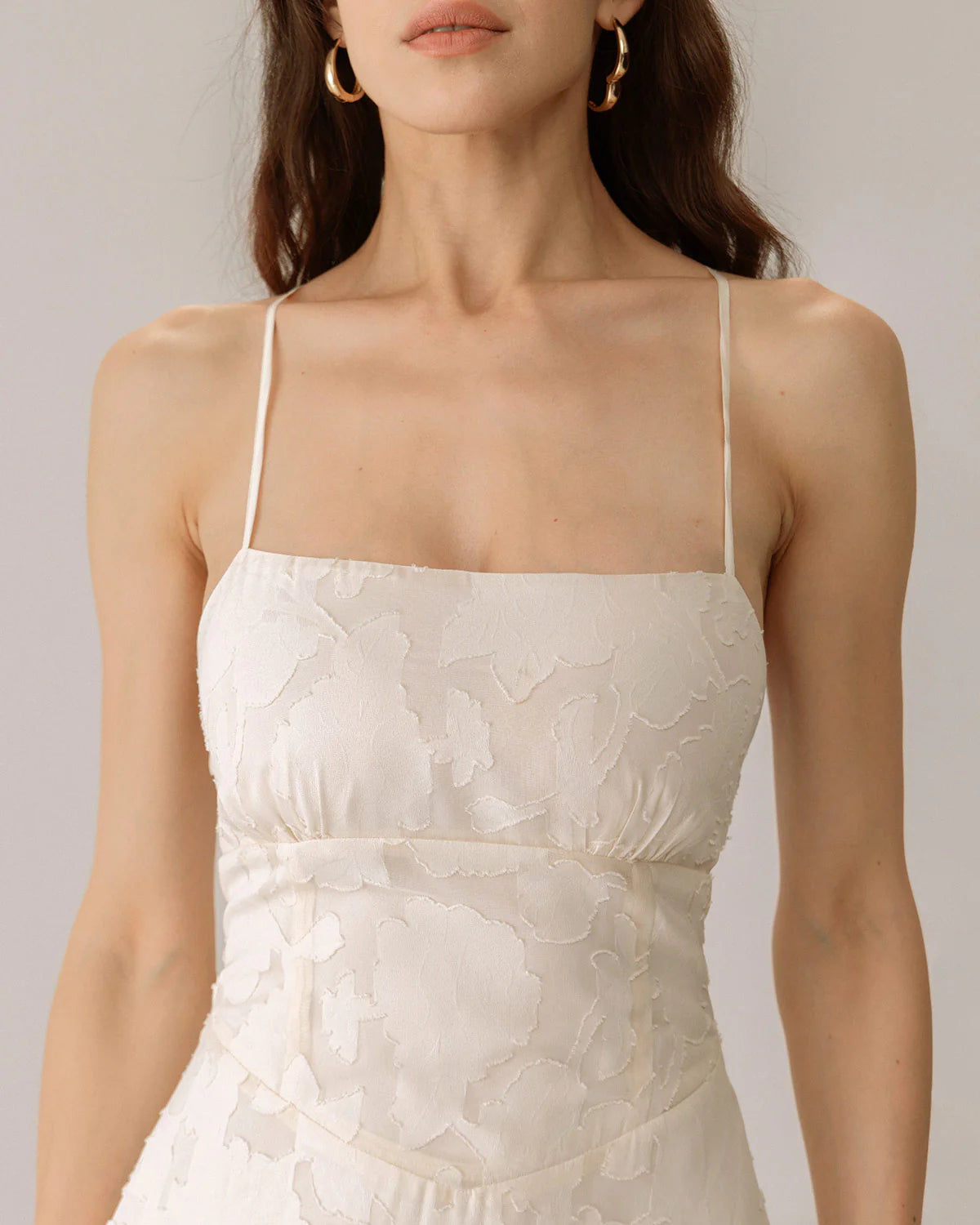 Rayan™ | Jacquard Slip Backless Maxi Dress