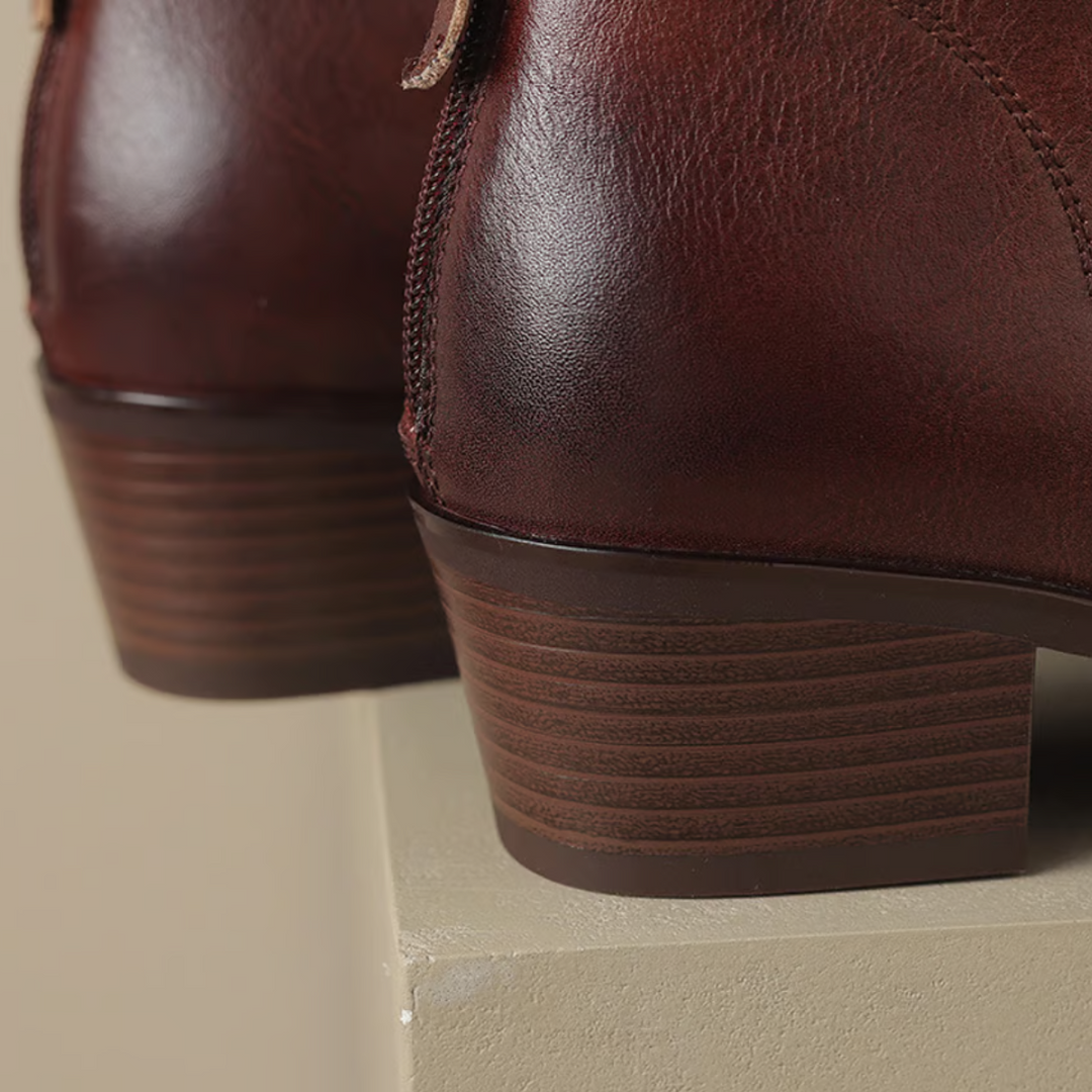 Anita™ | Luxury Ankle Boots with Low Heel