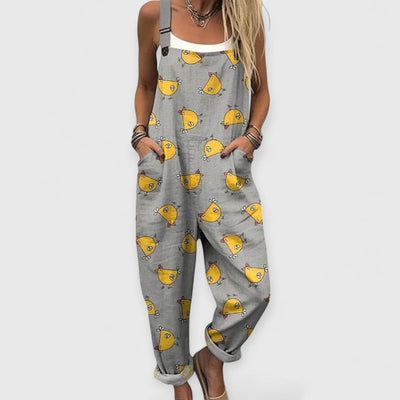 Althea | Wide Vintage Handmade Jumpsuit for a Unique Style