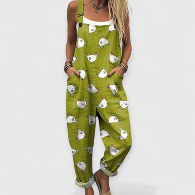 Althea | Wide Vintage Handmade Jumpsuit for a Unique Style