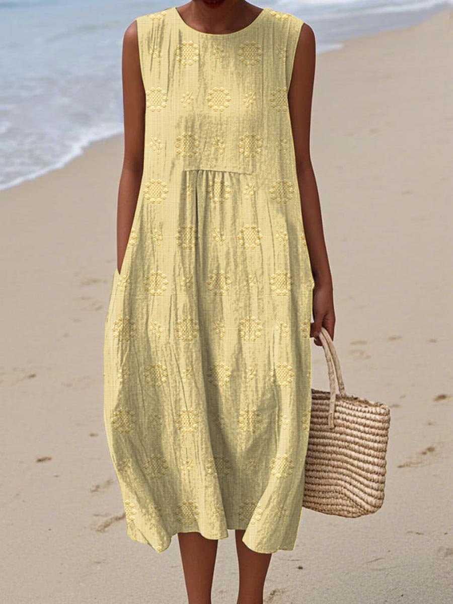 Vibeke™ | Elegant Sleeveless Dress with Functional Pockets