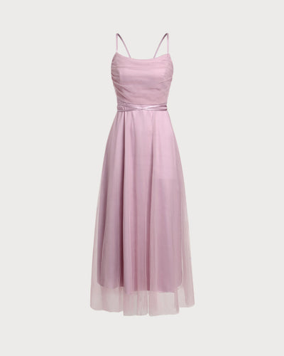 Riho™ | Mesh Flowy Slip Midi Dress
