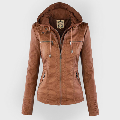 Bellini | Stylish Leather Jacket with Hood