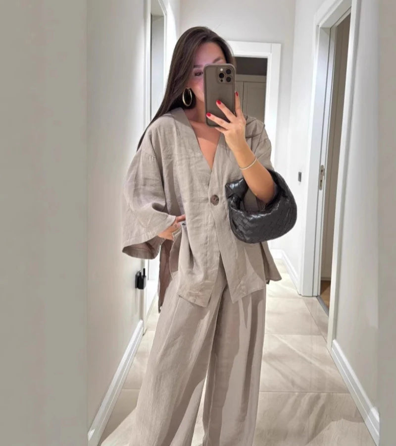 Teresa™ | Casual Linen Loose-Fitting Set