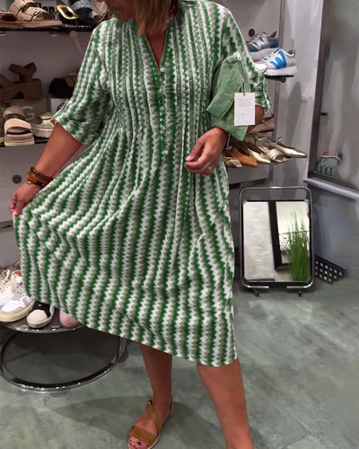 Keya™ | Dress with Wavy Pattern
