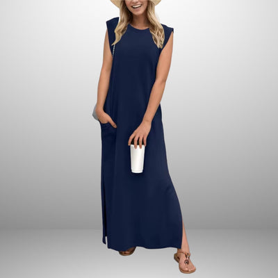 Anna™ | Flowy Long Anti-Crease Dress