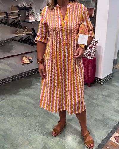 Keya™ | Dress with Wavy Pattern