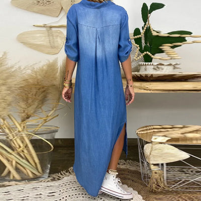 Lea™ | Long Dress Jeans Style