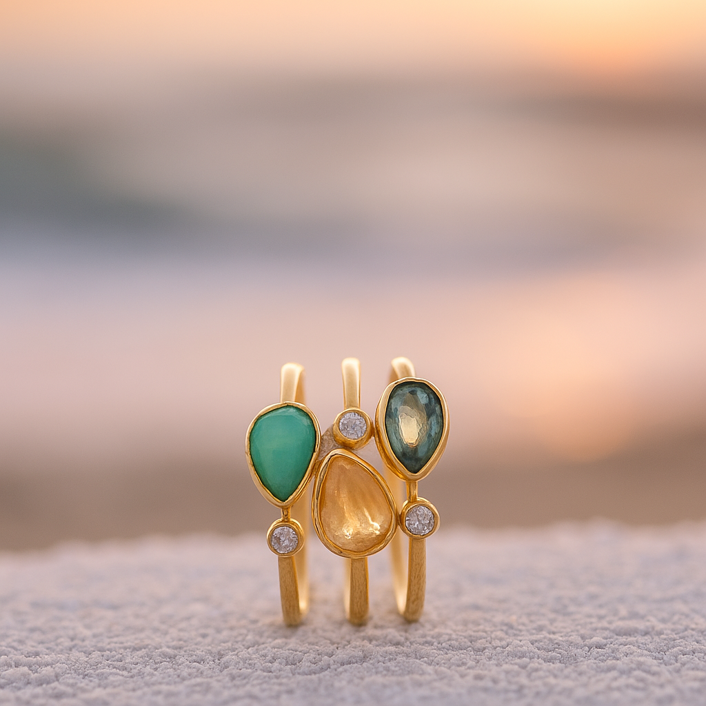 Tris di Onde Colors of the Sea Ring