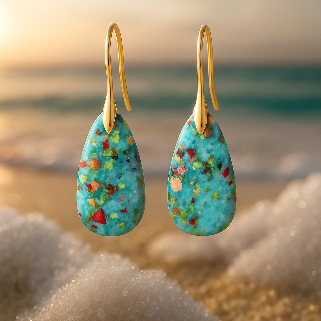 Serenea Coral and Turquoise Earrings