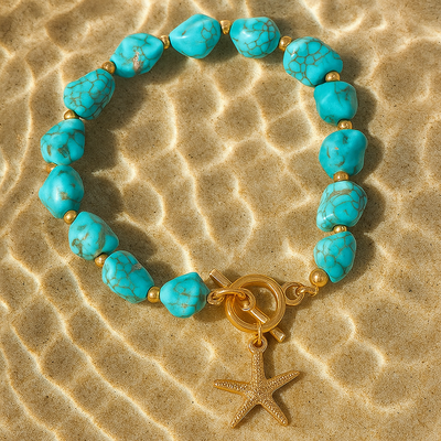 Wade Blue Marine Background Bracelet