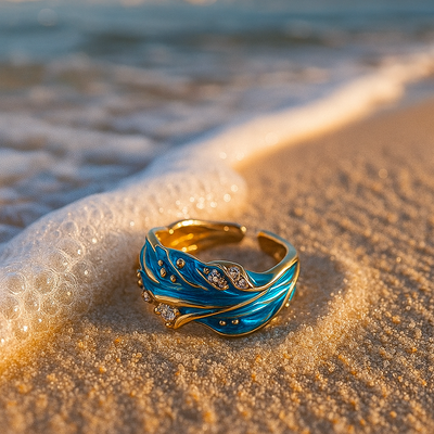 Ondine Vintage Wavy Ring