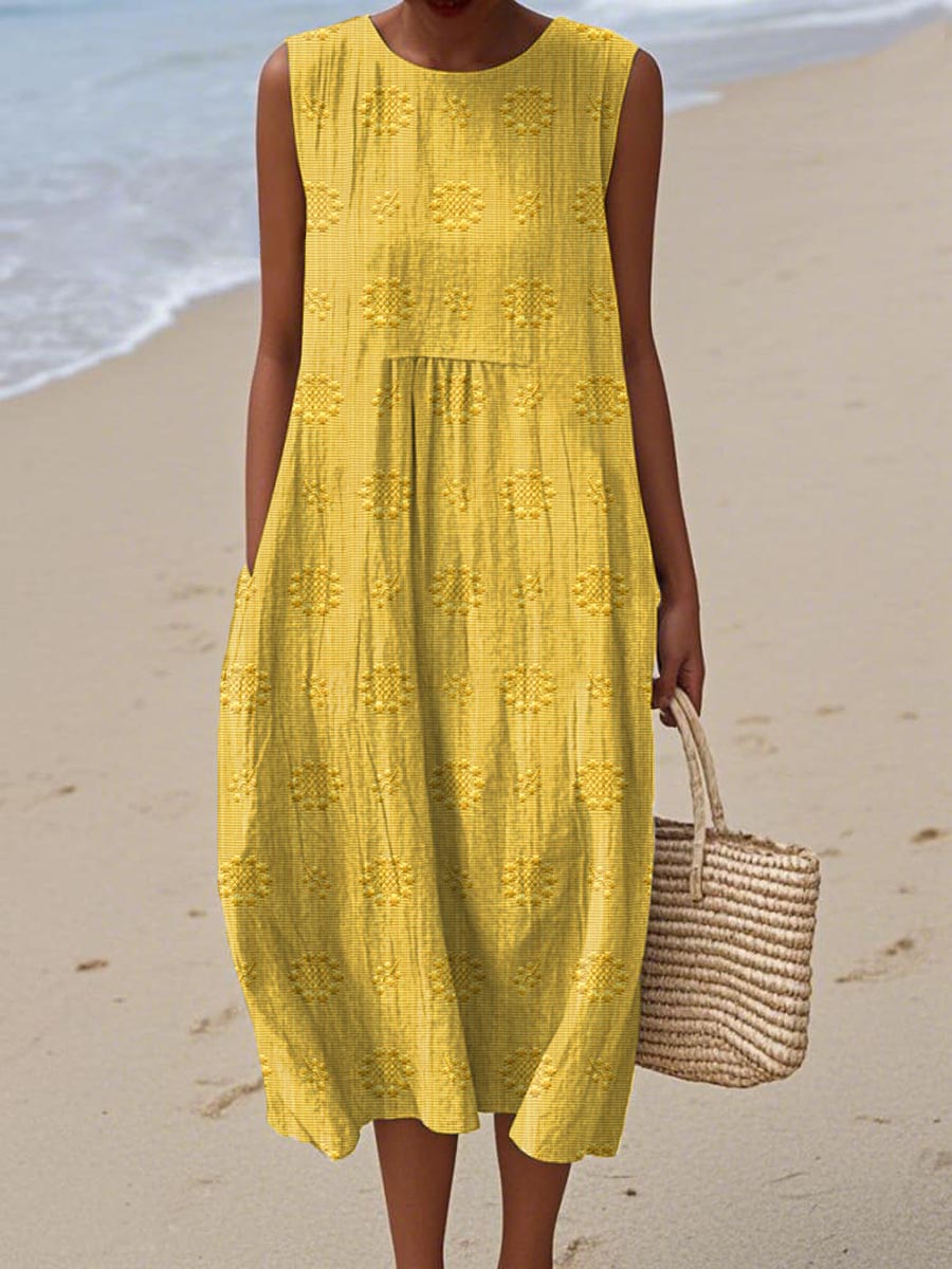 Vibeke™ | Elegant Sleeveless Dress with Functional Pockets