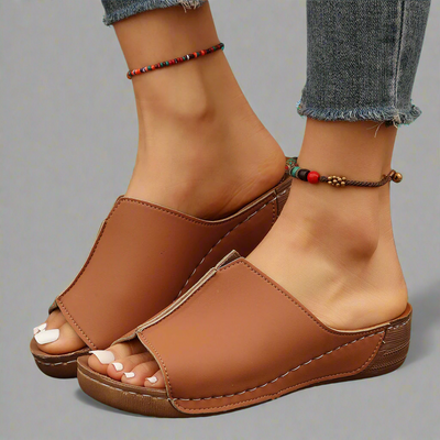 Clemensia | Handcrafted Wedge Sandals in Premium Materials