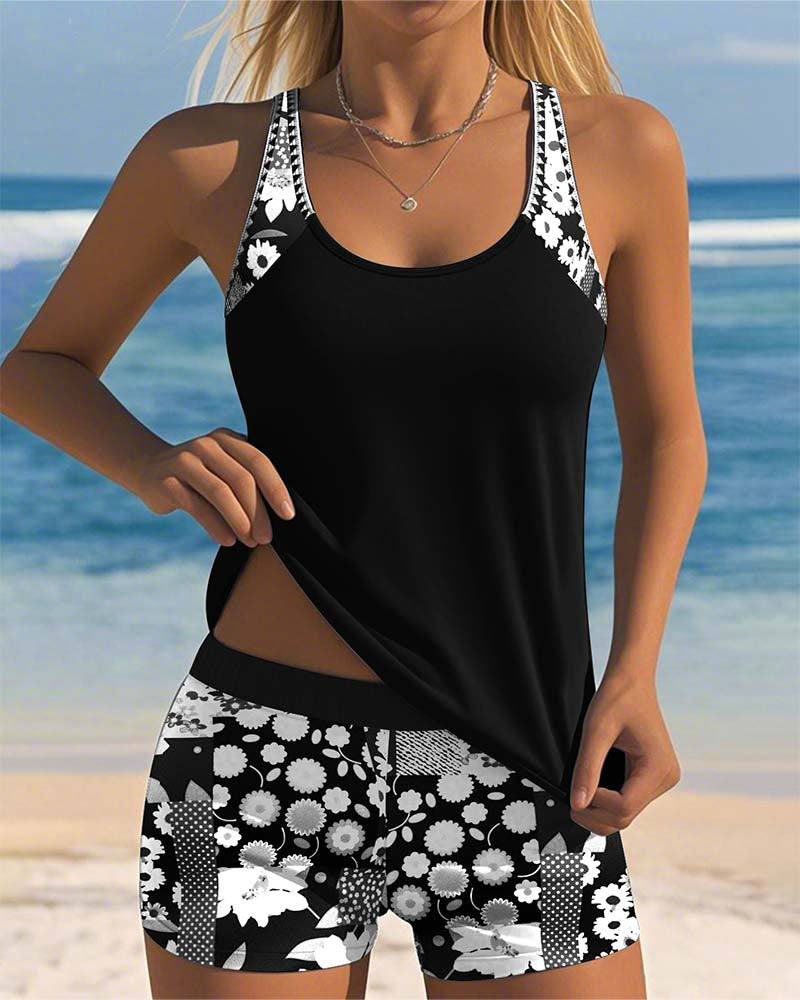 Sabrina™ | Comfortable Floral Two-Piece Swimsuit