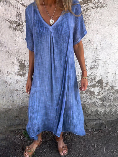 Novera™ | Casual Loose V-Neck Dress