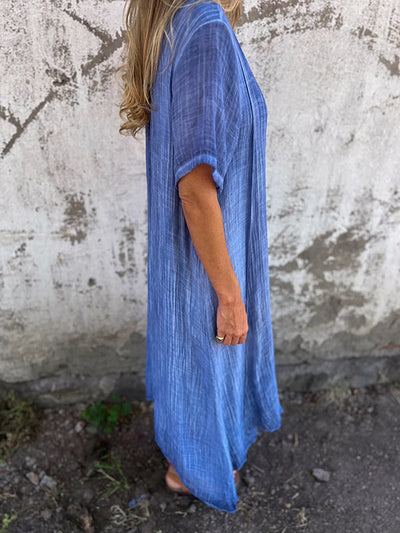 Novera™ | Casual Loose V-Neck Dress