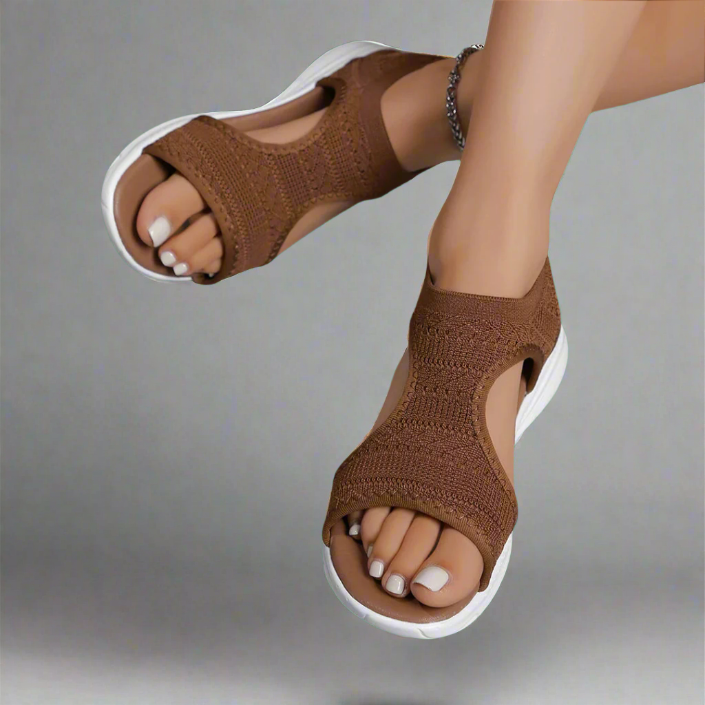 Amelie | Handmade Wedge Sandals in Premium Material