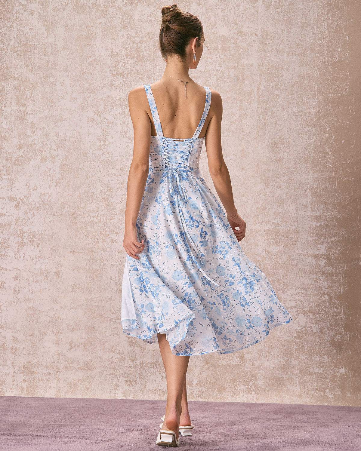 Riha™ | Floral Halter Midi Dress
