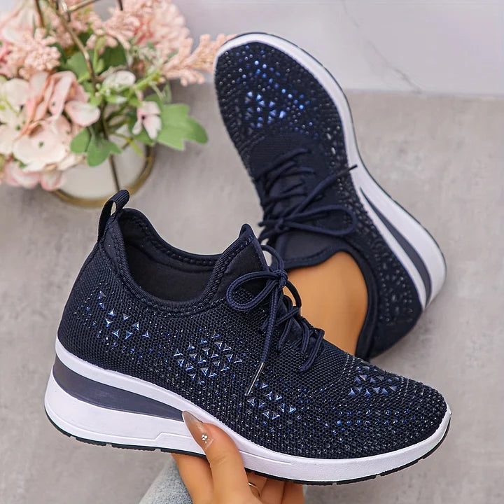 Giselle™ | Orthopaedic Sneakers with Sparkling Rhinestones