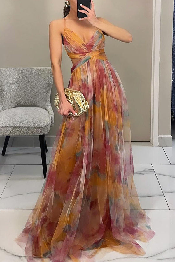 Carola™ | Charming Maxi Dress with Floral Print