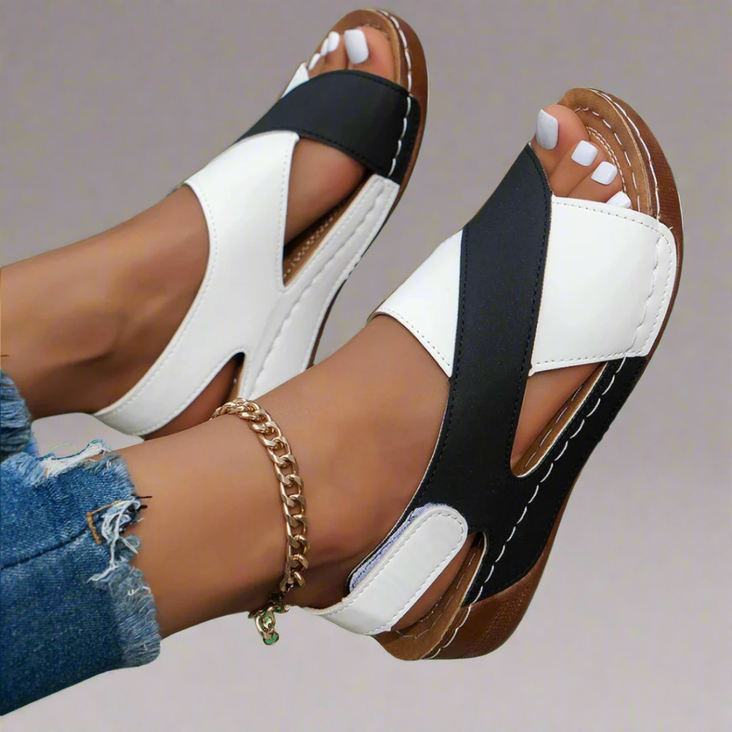 Gabriele | Handmade Wedge Sandals in Premium Material