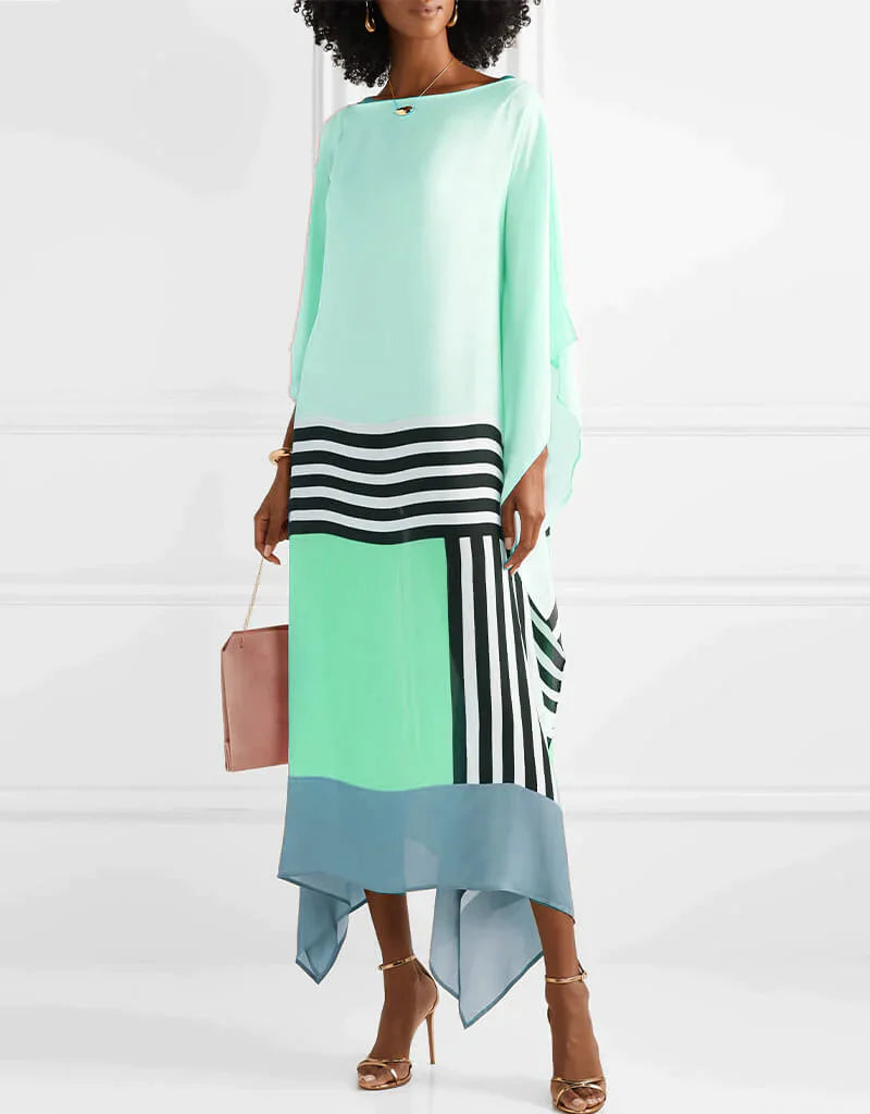 Iria™ | Elegant Dress with Geometric Print