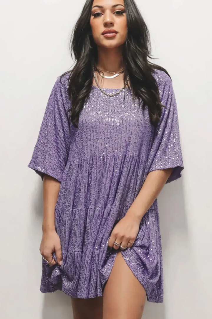 Lilia™ | Elegant Loose Party Dress with Sequins