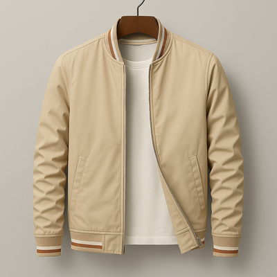 Wilson™ | Elegant Striped Bomber Jacket
