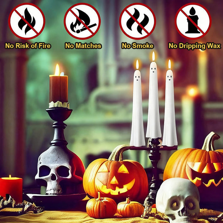 Ghosty™ | Remote-Controlled Ghost Candle with 3D Flaming Wick