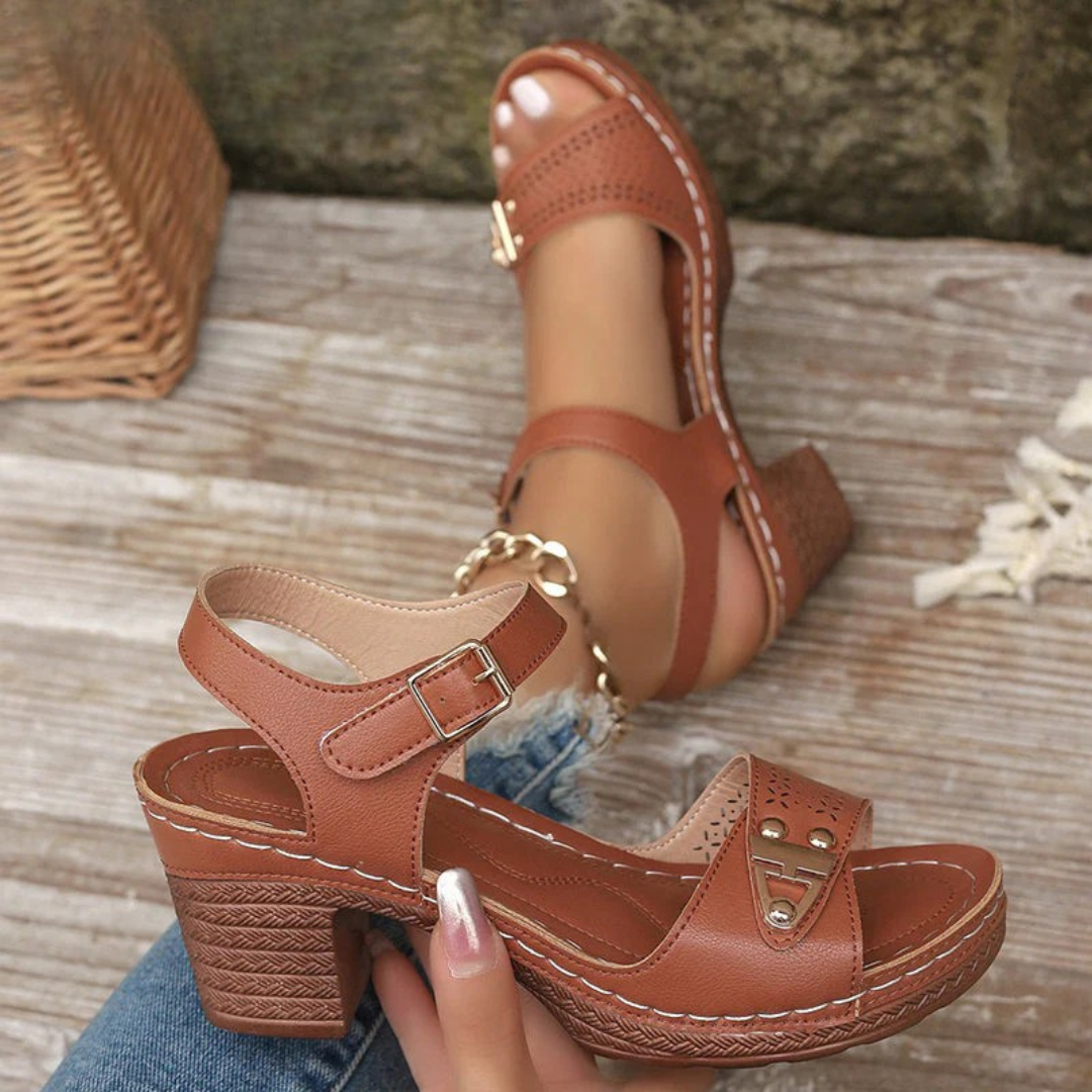 Raya™ | Orthopaedic Sandals with Block Heel