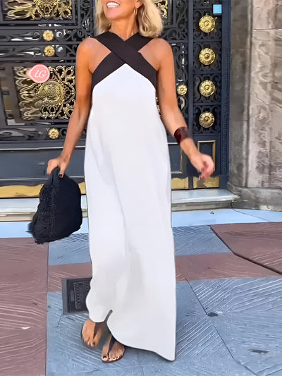 Delphine™ | Elegant Cross-Over Dress